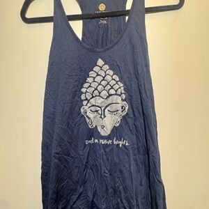 Blue Buddha Graphic Tank Top